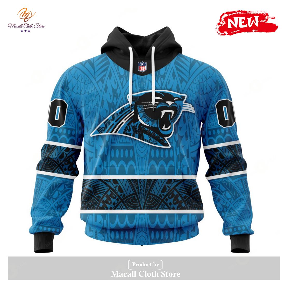 Personalized NFL Carolina Panthers Specialized Native With Samoa Culture Design Hoodie Sweatshirt 3D Personalized NFL Carolina Panthers Specialized Native With Samoa Culture Design Hoodie Sweatshirt 3D