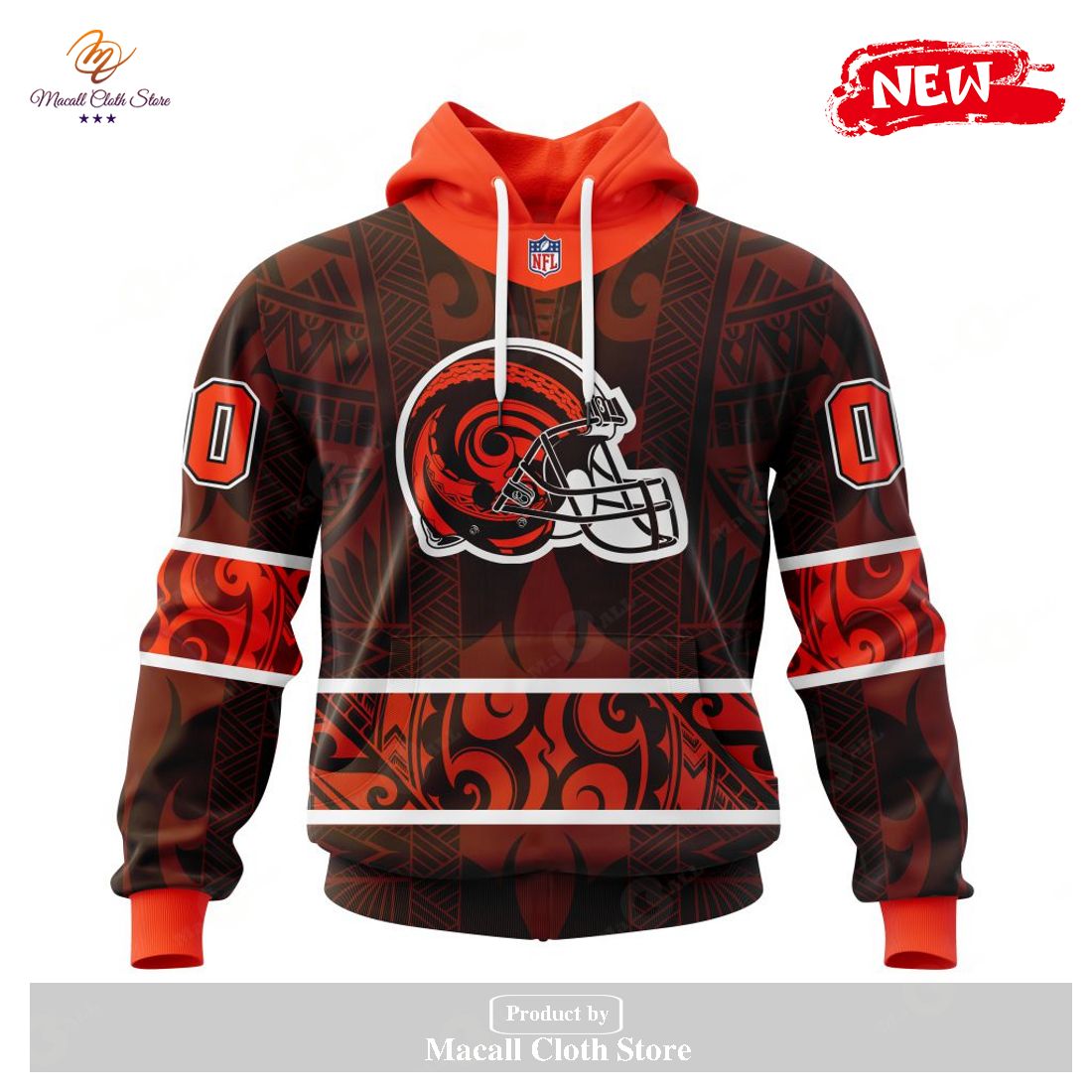 Personalized NFL Cleveland Browns Specialized Native With Samoa Culture Design Hoodie Sweatshirt 3D Personalized NFL Cleveland Browns Specialized Native With Samoa Culture Design Hoodie Sweatshirt 3D