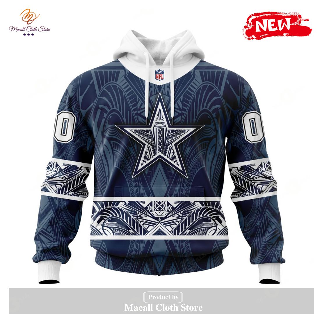 Personalized NFL Dallas Cowboys Specialized Native With Samoa Culture Design Hoodie Sweatshirt 3D Personalized NFL Dallas Cowboys Specialized Native With Samoa Culture Design Hoodie Sweatshirt 3D