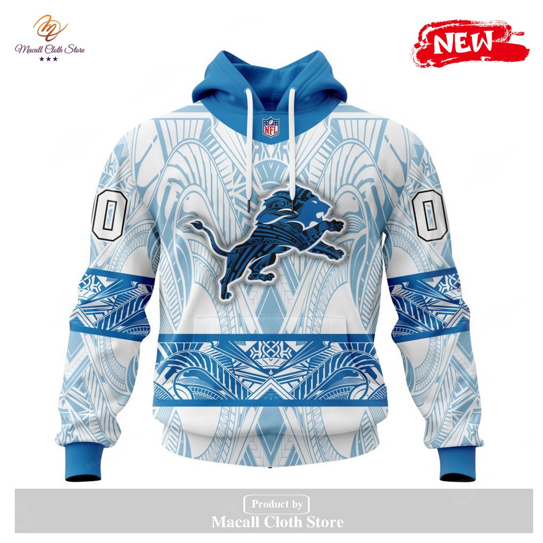 Personalized NFL Detroit Lions Specialized Native With Samoa Culture Design Hoodie Sweatshirt 3D Personalized NFL Detroit Lions Specialized Native With Samoa Culture Design Hoodie Sweatshirt 3D