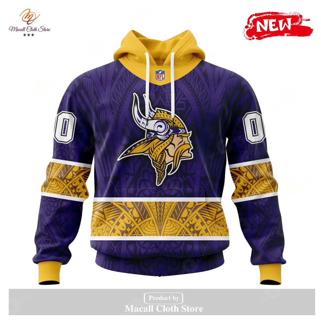 Personalized NFL Minnesota Vikings Specialized Native With Samoa Culture Design Hoodie Sweatshirt 3D Personalized NFL Minnesota Vikings Specialized Native With Samoa Culture Design Hoodie Sweatshirt 3D