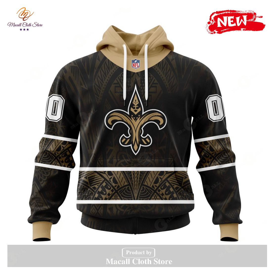 Personalized NFL New Orleans Saints Specialized Native With Samoa Culture Design Hoodie Sweatshirt 3D Personalized NFL New Orleans Saints Specialized Native With Samoa Culture Design Hoodie Sweatshirt 3D