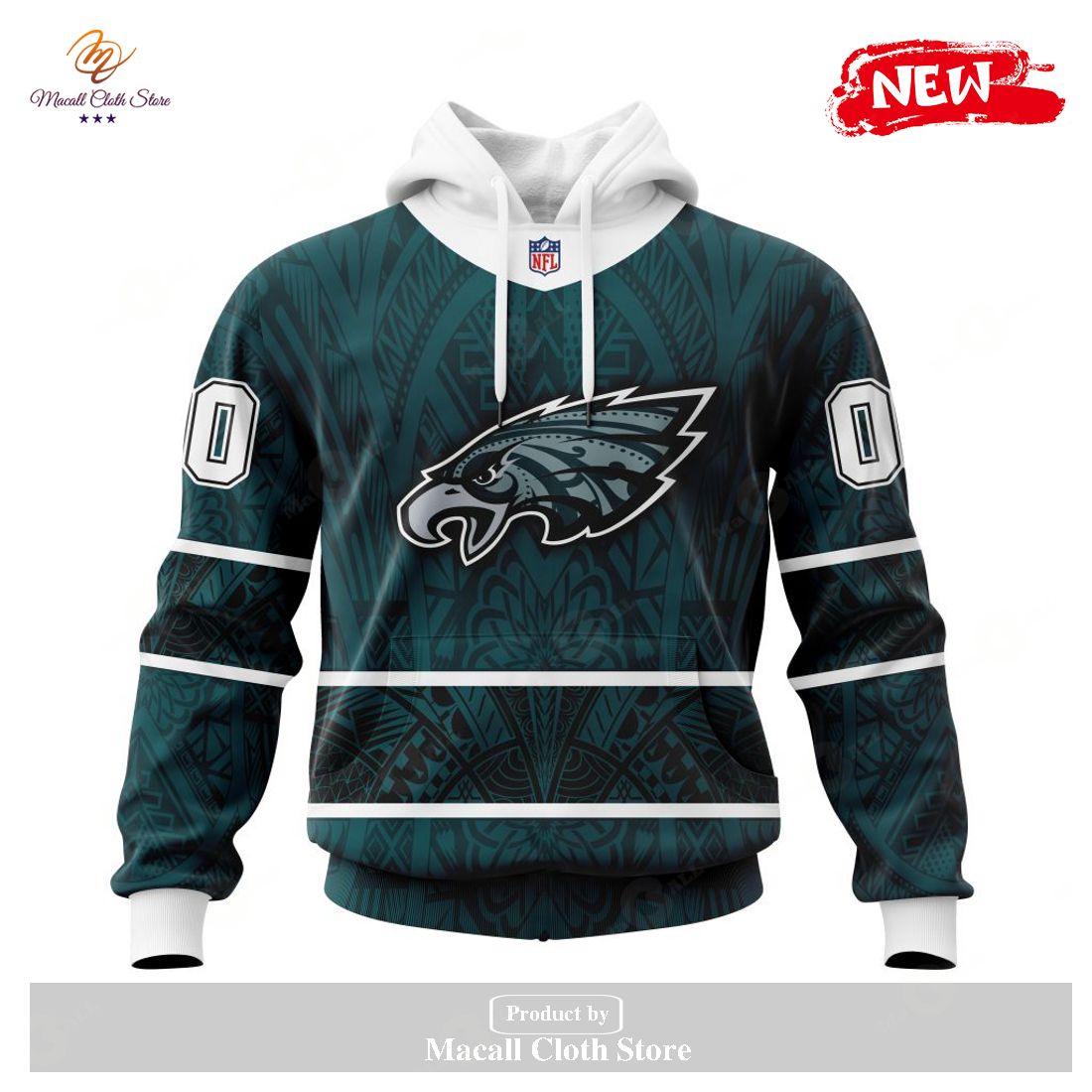 Personalized NFL Philadelphia Eagles Specialized Native With Samoa Culture Design Hoodie Sweatshirt 3D Personalized NFL Philadelphia Eagles Specialized Native With Samoa Culture Design Hoodie Sweatshirt 3D