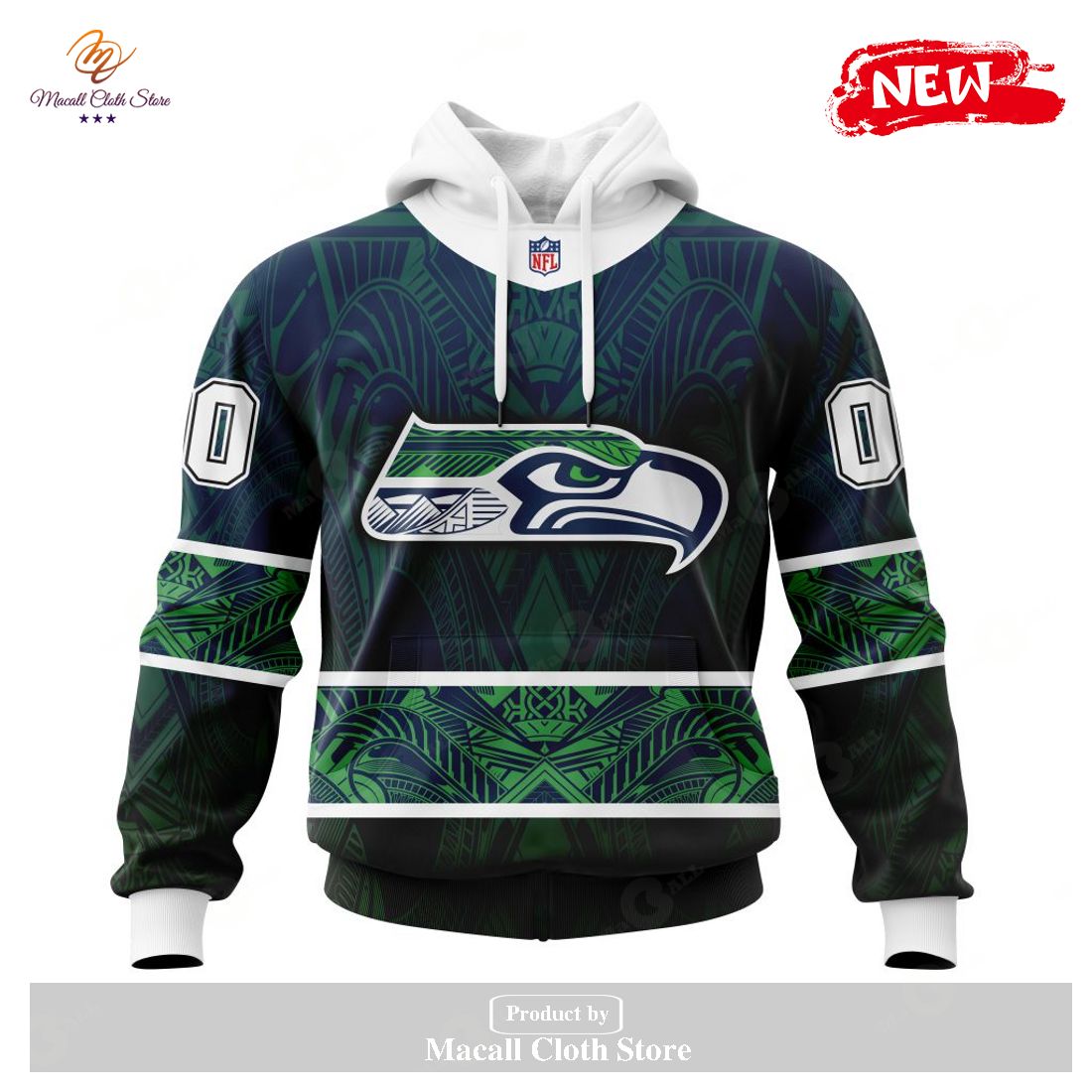 Personalized NFL Seattle Seahawks Specialized Native With Samoa Culture Design Hoodie Sweatshirt 3D Personalized NFL Seattle Seahawks Specialized Native With Samoa Culture Design Hoodie Sweatshirt 3D
