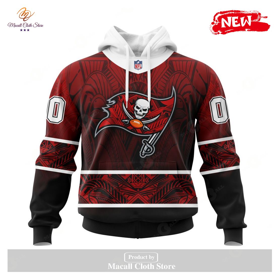Personalized NFL Tampa Bay Buccaneers Specialized Native With Samoa Culture Design Hoodie Sweatshirt 3D Personalized NFL Tampa Bay Buccaneers Specialized Native With Samoa Culture Design Hoodie Sweatshirt 3D
