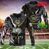 New Orleans Saints NFL Personalized Name Luxury Eagle Skull Design Hoodie Sweatshirt 3D