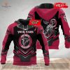 Personalized Name NFL Baltimore Ravens 3D Skull Design Hoodie Sweatshirt 3D