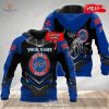 Personalized Name NFL Carolina Panthers 3D Skull Design Hoodie Sweatshirt 3D