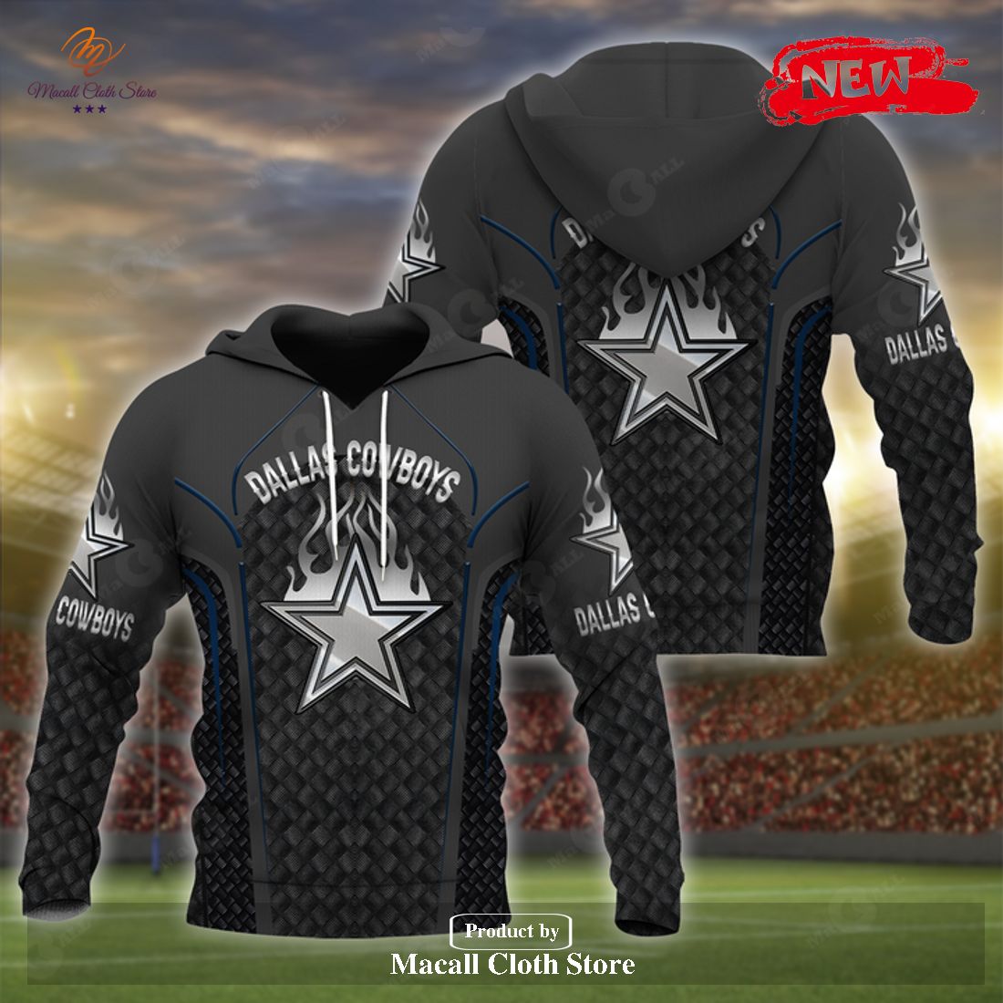 Personalized Name NFL Dallas Cowboys 3D All Over Print NFL Black Hoodie Sweatshirt 3D Personalized Name NFL Dallas Cowboys 3D All Over Print NFL Black Hoodie Sweatshirt 3D