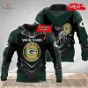 Personalized Name NFL Detroit Lions 3D Skull Design Hoodie Sweatshirt 3D