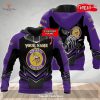 Personalized Name NFL Miami Dolphins 3D Skull Design Hoodie Sweatshirt 3D