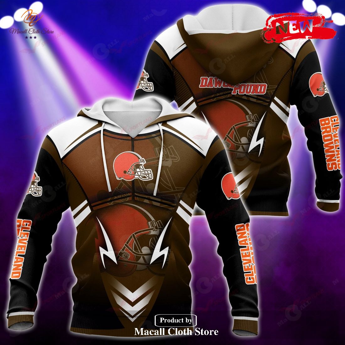 Cleveland Browns NFL New Design Hoodie Sweatshirt 3D