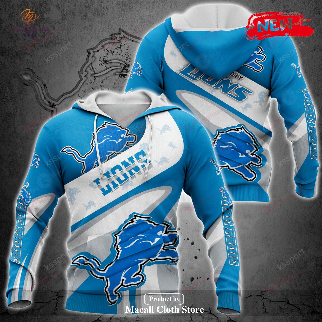 Detroit Lions NFL Luxury Style For Sports Fans Hoodie Sweatshirt 3D Detroit Lions NFL Luxury Style For Sports Fans Hoodie Sweatshirt 3D