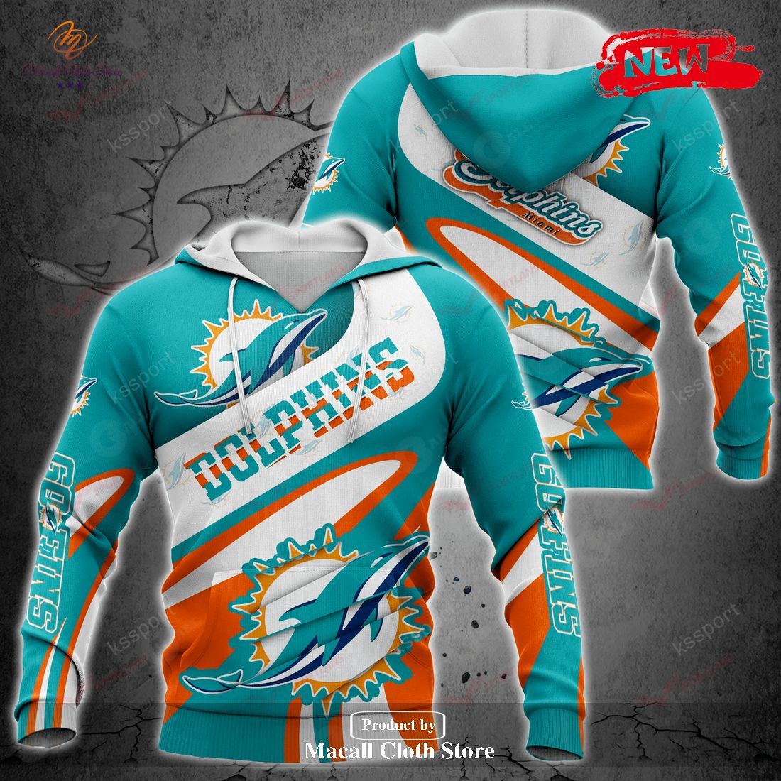 Miami Dolphins NFL Luxury Style For Sports Fans Hoodie Sweatshirt 3D