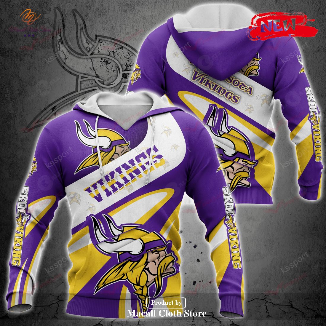 Minnesota Vikings NFL Luxury Style For Sports Fans Hoodie Sweatshirt 3D Minnesota Vikings NFL Luxury Style For Sports Fans Hoodie Sweatshirt 3D