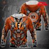 NFL Football Cincinnati Bengals Special Skull Style Hoodie Sweatshirt 3D