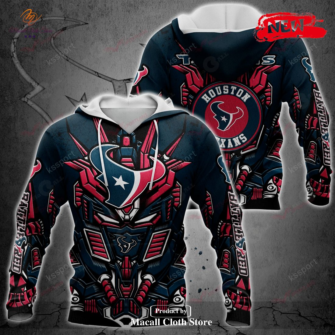 NFL Football HOUSTON TEXANS New Transformer 2023 Hoodie Sweatshirt 3D NFL Football HOUSTON TEXANS New Transformer 2023 Hoodie Sweatshirt 3D