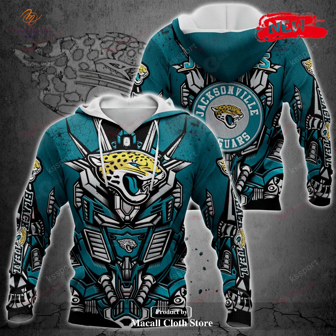 NFL Football JACKSONVILLE JAGUARS New Transformer 2023 Hoodie Sweatshirt 3D NFL Football JACKSONVILLE JAGUARS New Transformer 2023 Hoodie Sweatshirt 3D