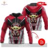 Personalized Name Atlanta Falcons NFL Universe Light Design Hoodie Sweatshirt 3D
