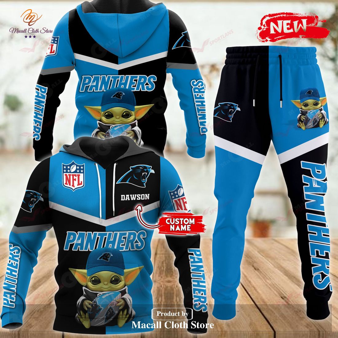 Cute Yoda Carolina Panthers Hoodie, NFL Hoodies