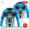 Personalized Name Carolina Panthers NFL Universe Light Design Hoodie Sweatshirt 3D