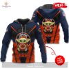 Personalized Name Chicago Bears NFL Universe Light Design Hoodie Sweatshirt 3D