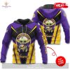 Personalized Name Minnesota Vikings NFL Universe Light Design Hoodie Sweatshirt 3D