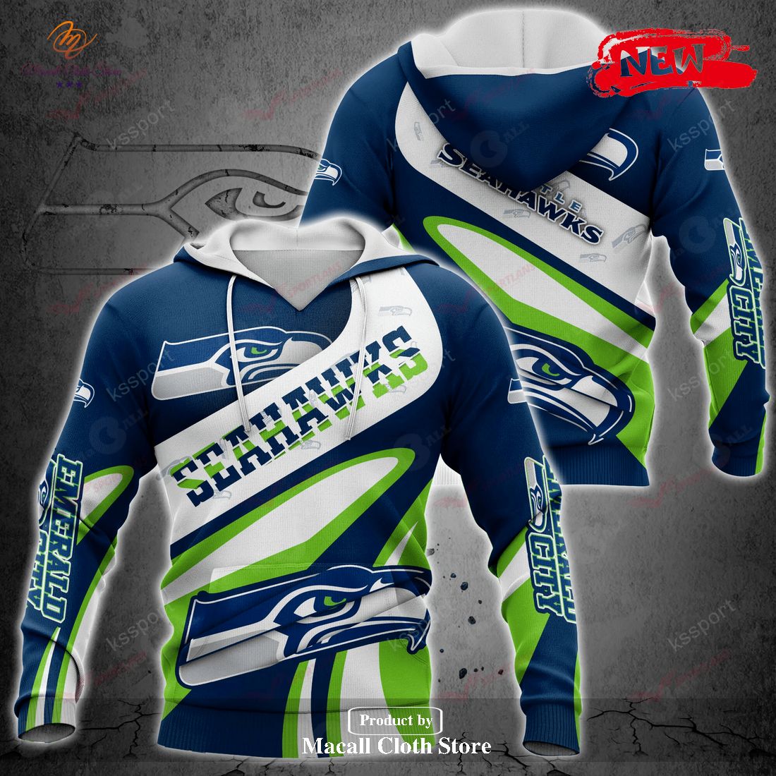 Seattle Seahawks NFL Luxury Style For Sports Fans Hoodie Sweatshirt 3D