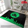 Boston Celtics Nba Team Logo Skull Style Nice Gift Home Decor Rectangle Area Rug – Indoor Outdoor Rugs