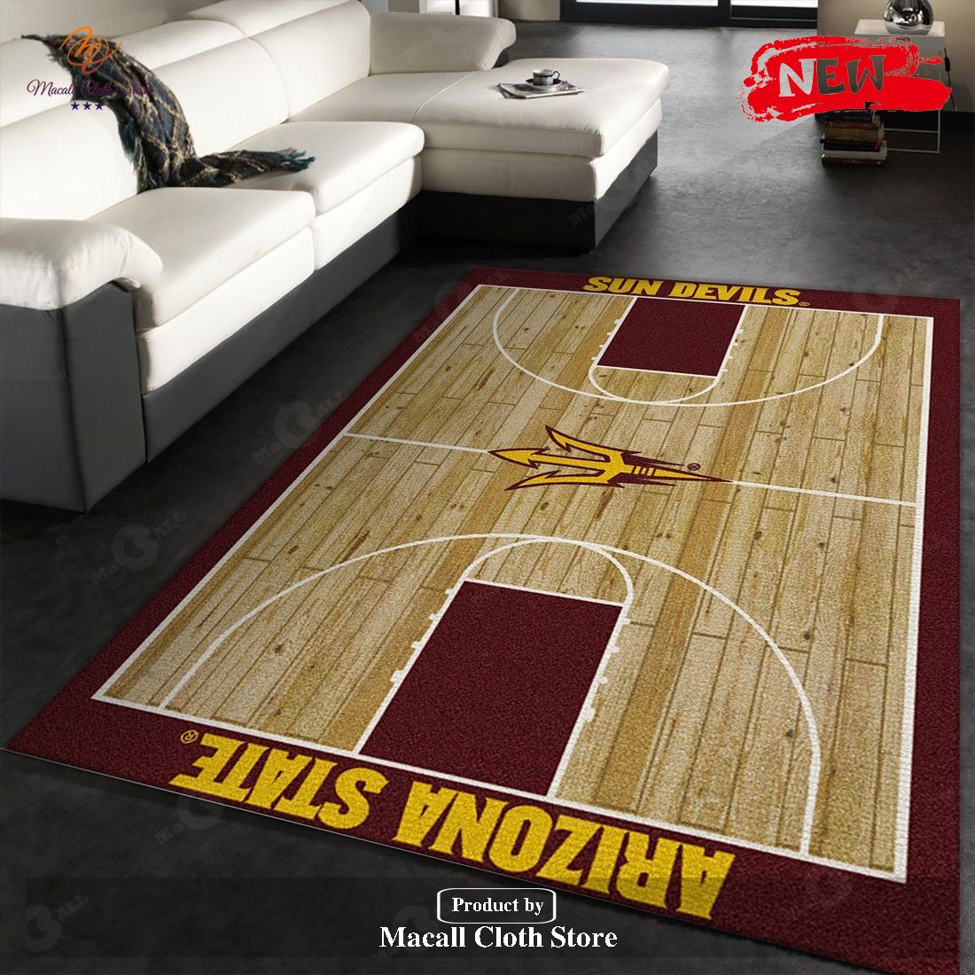 College Home Court Arizona State Basketball Team Logo Area Rug Kitchen Rug Home Decor Floor Decor - Indoor Outdoor Rugs College Home Court Arizona State Basketball Team Logo Area Rug Kitchen Rug Home Decor Floor Decor - Indoor Outdoor Rugs