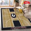 College Home Court Minnesota Basketball Team Logo Area Rug Living Room Rug – Indoor Outdoor Rugs