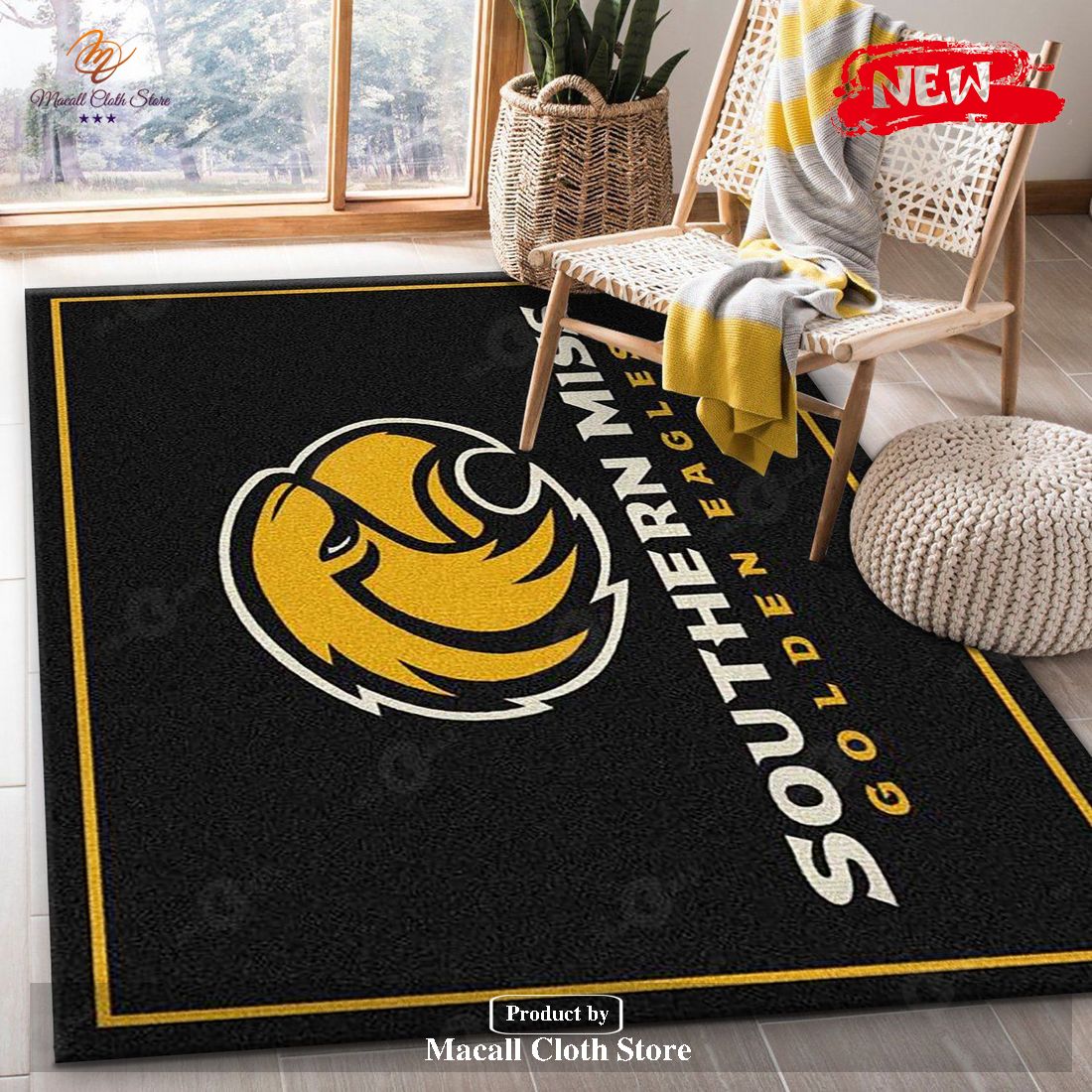 College Spirit Southern Mississippi Sport Area Rug Carpet Team Logo Home Decor Floor Decor - Indoor Outdoor Rugs College Spirit Southern Mississippi Sport Area Rug Carpet Team Logo Home Decor Floor Decor - Indoor Outdoor Rugs