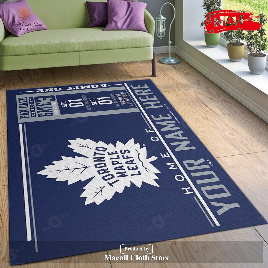 Personalized Name Toronto Maple Leafs Wincraft NHL Rug Living Room Rug Family Gift - Indoor Outdoor Rugs Personalized Name Toronto Maple Leafs Wincraft NHL Rug Living Room Rug Family Gift - Indoor Outdoor Rugs