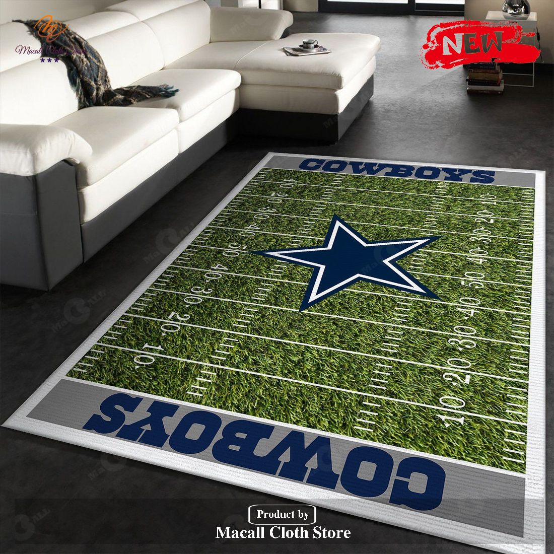 Dallas Cowboys NFL Rug Room Carpet Sport Custom Area Floor Home Decor V5 – Indoor Outdoor Rugs