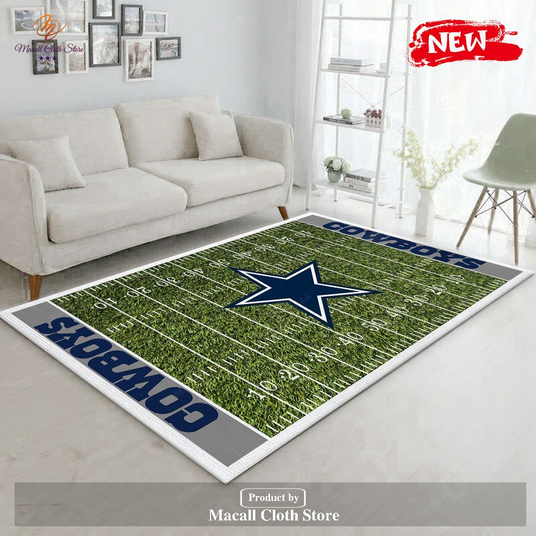 Dallas Cowboys NFL Rug Room Carpet Sport Custom Area Floor Home Decor V5 – Indoor Outdoor Rugs