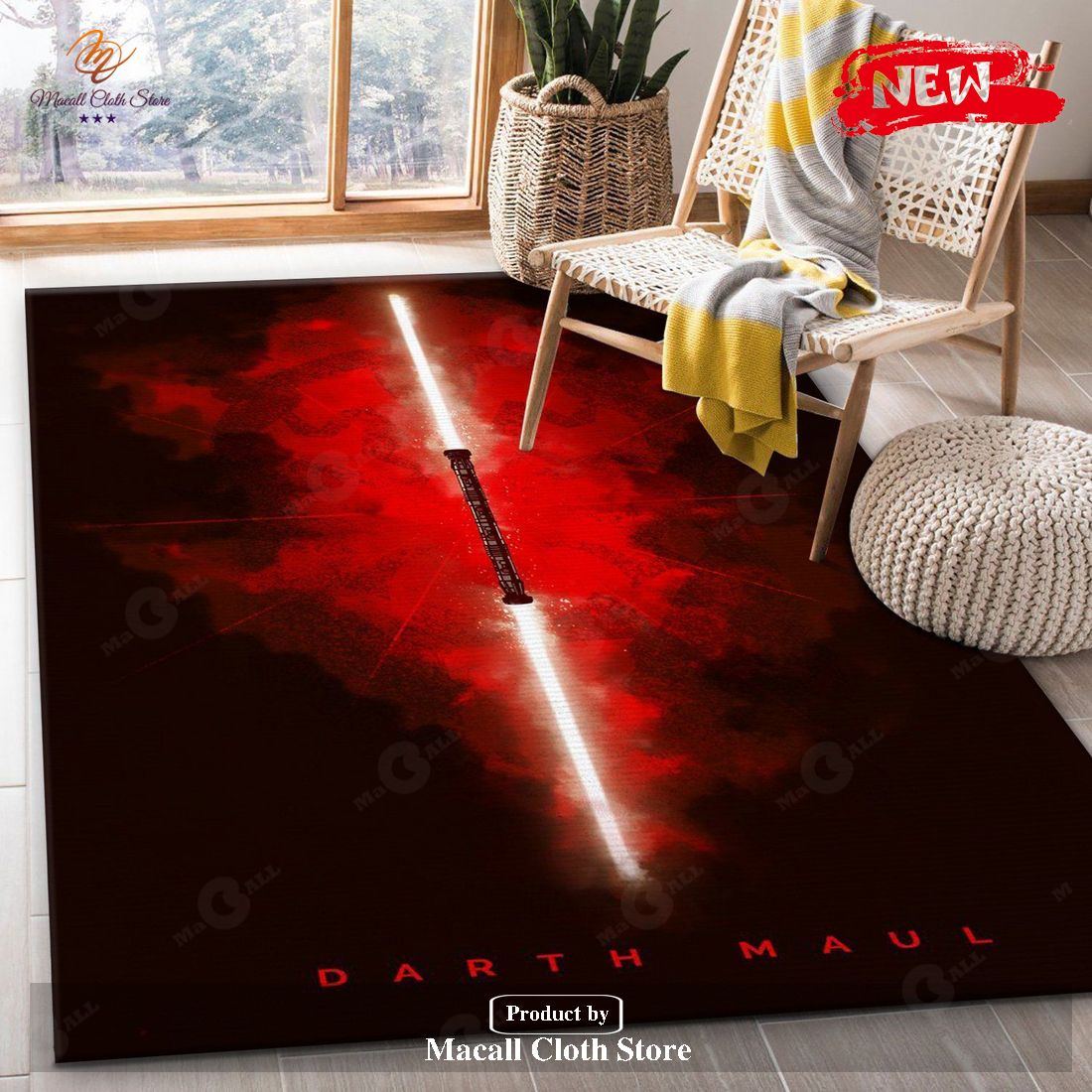 Darth Maul Rug Star Wars Lightsabers Rug Home US Decor – Indoor Outdoor Rugs