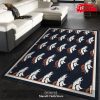 Denver Broncos NFL Team Logo Retro Style Nice Gift Home Decor Rectangle Area Rug – Indoor Outdoor Rugs