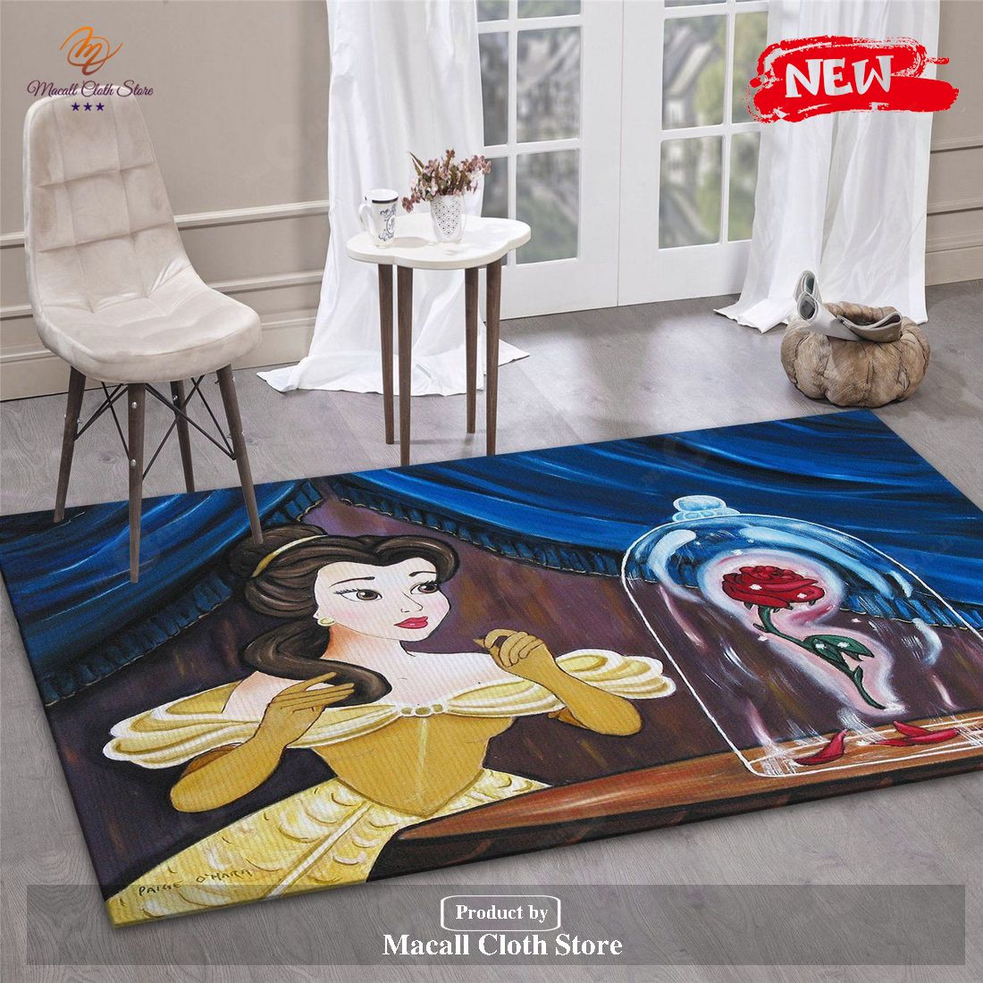 Enchanted Rose Area Rug For Christmas Bedroom Rug Home Decor Floor Decor - Indoor Outdoor Rugs Enchanted Rose Area Rug For Christmas Bedroom Rug Home Decor Floor Decor - Indoor Outdoor Rugs
