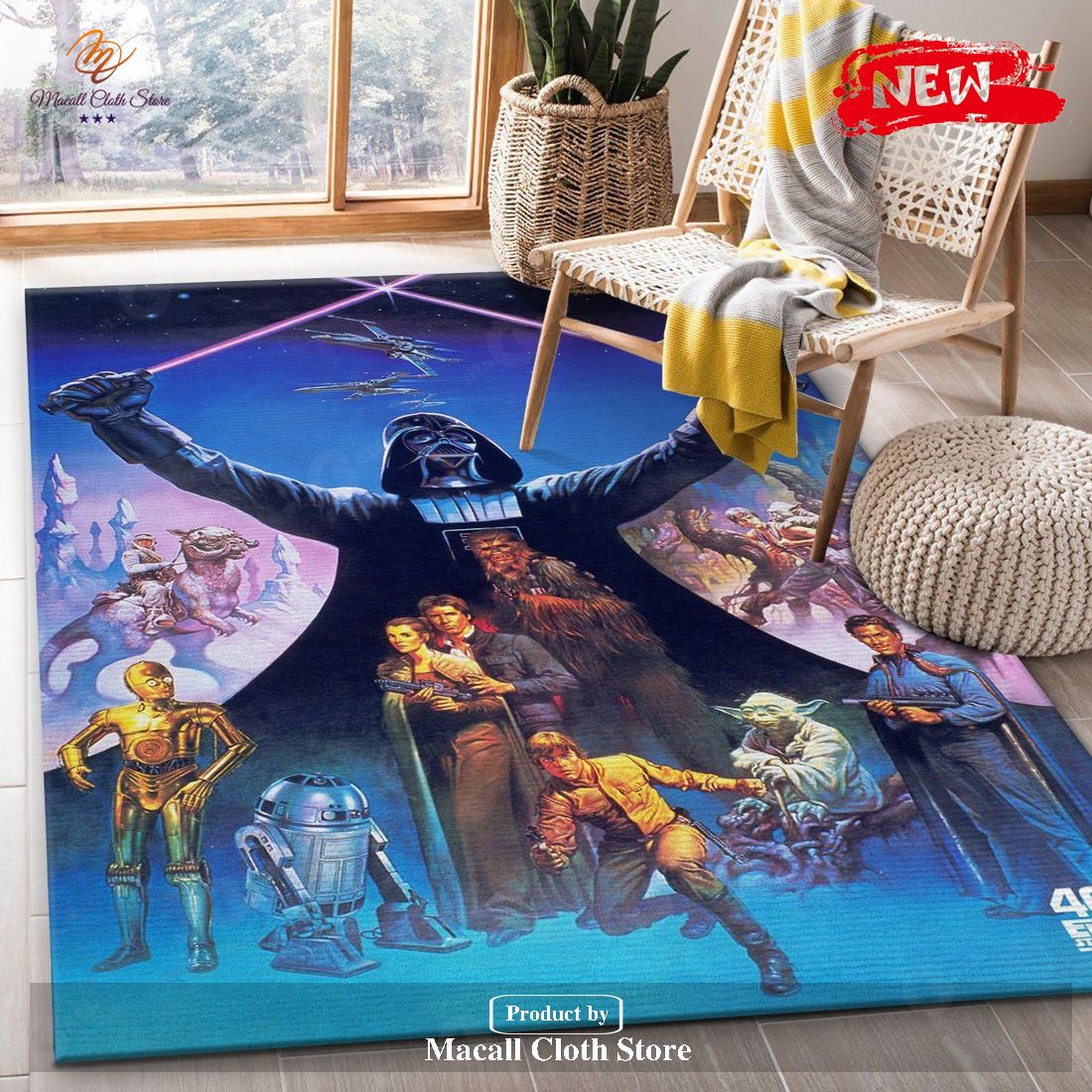 Family Star War Area Rug Carpet Bedroom Rug – Indoor Outdoor Rugs