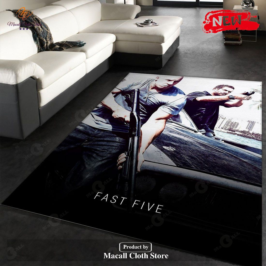 Fast Five Rug Art Painting Movie Rugs Christmas Gift US Decor – Indoor Outdoor Rugs