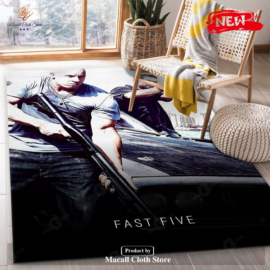 Fast Five Rug Art Painting Movie Rugs Christmas Gift US Decor – Indoor Outdoor Rugs