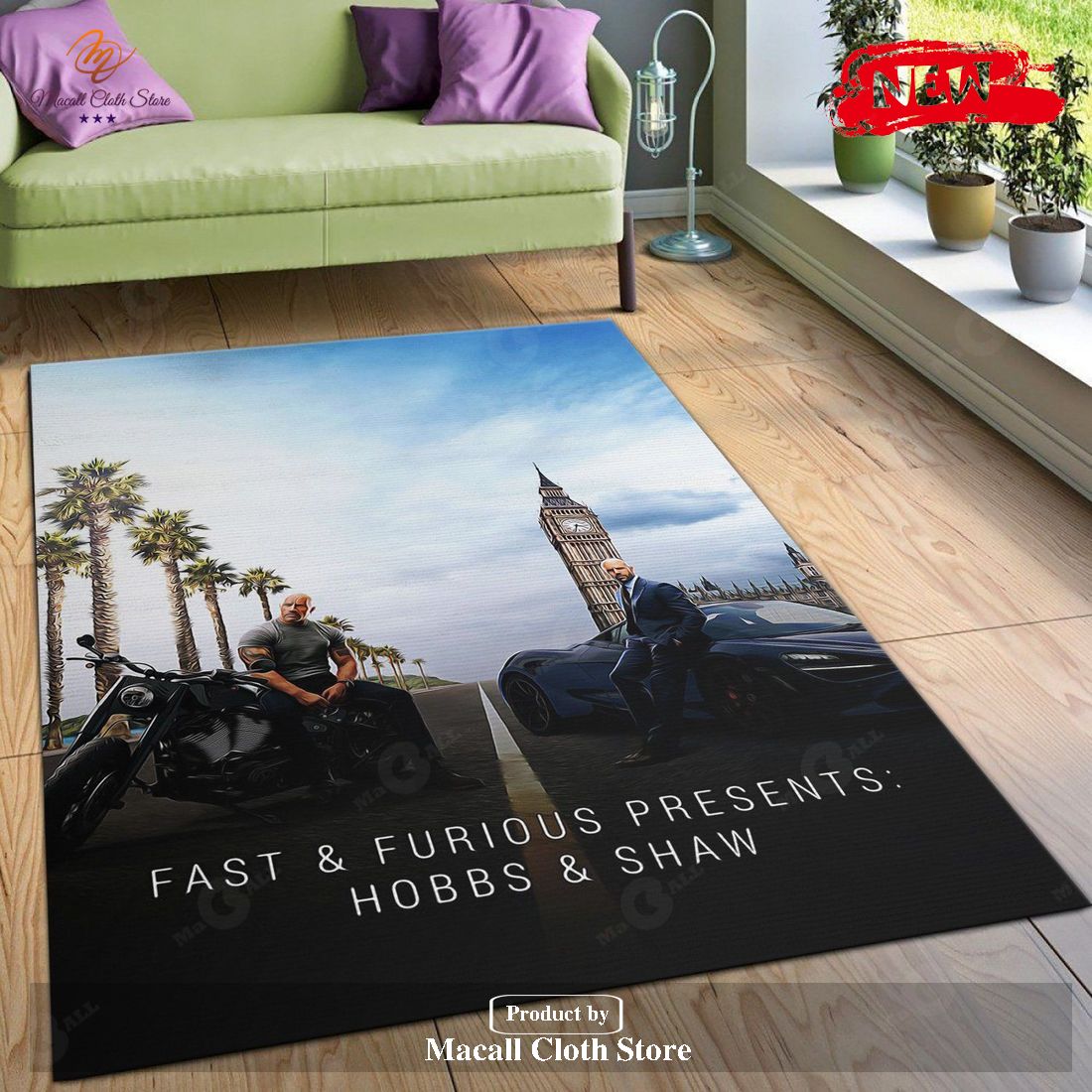 Fast Furious Presents Area Rug Movie Rug- Indoor Outdoor Rugs