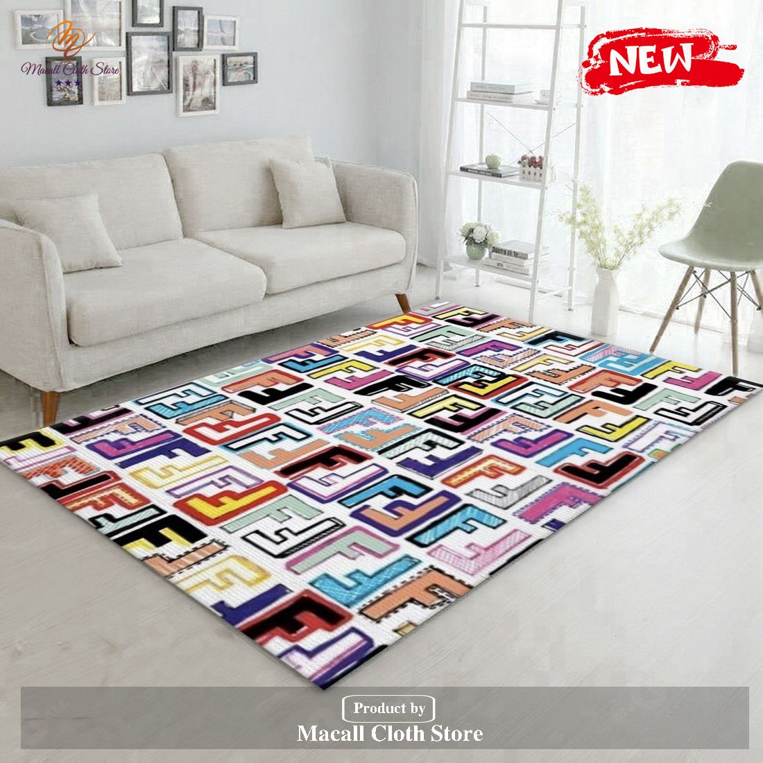 Fendi Area Rug For Christmas Living Room Rug Christmas Gift US Decor – Indoor Outdoor Rugs