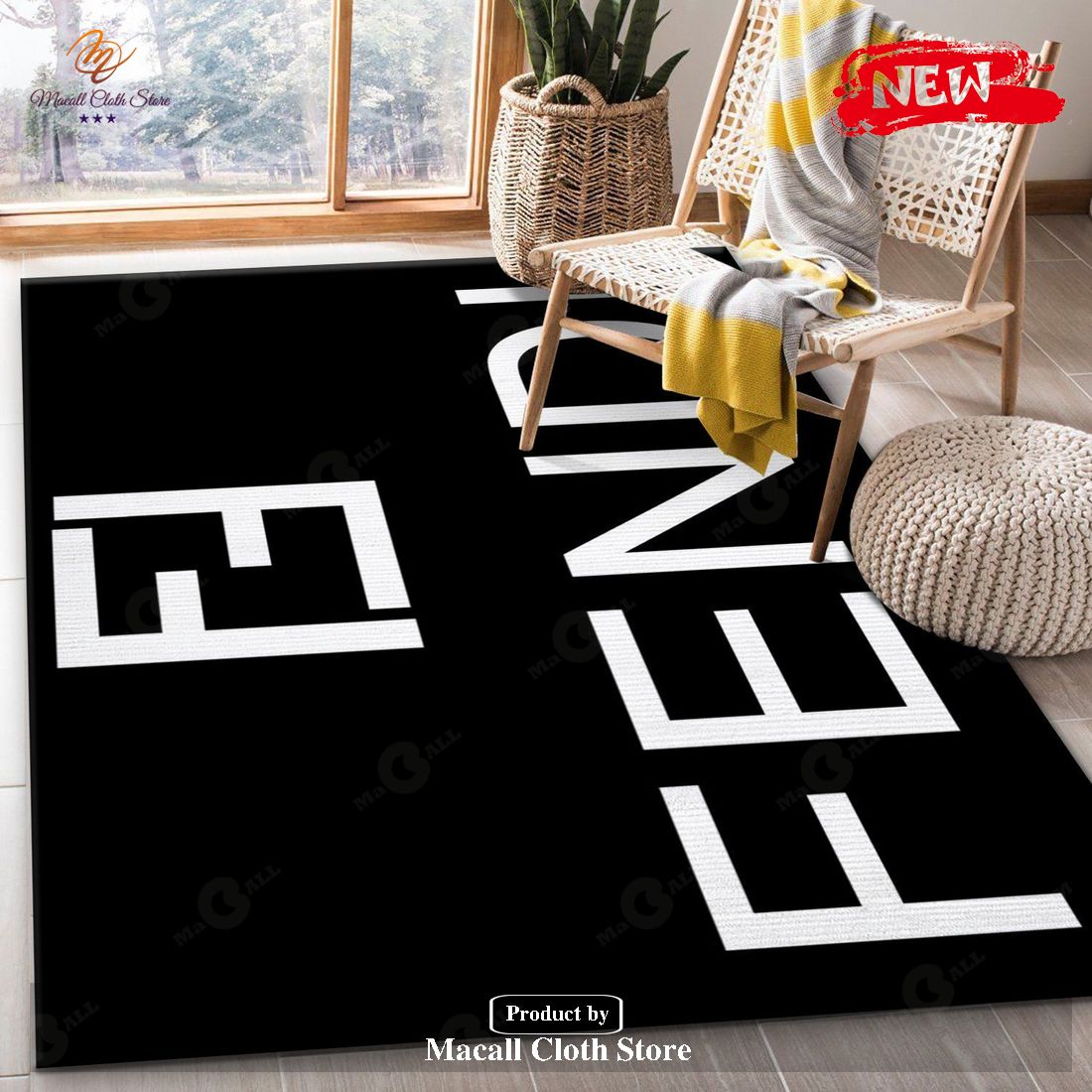 Fendi Area Rug For Christmas Living Room Rug- Indoor Outdoor Rugs
