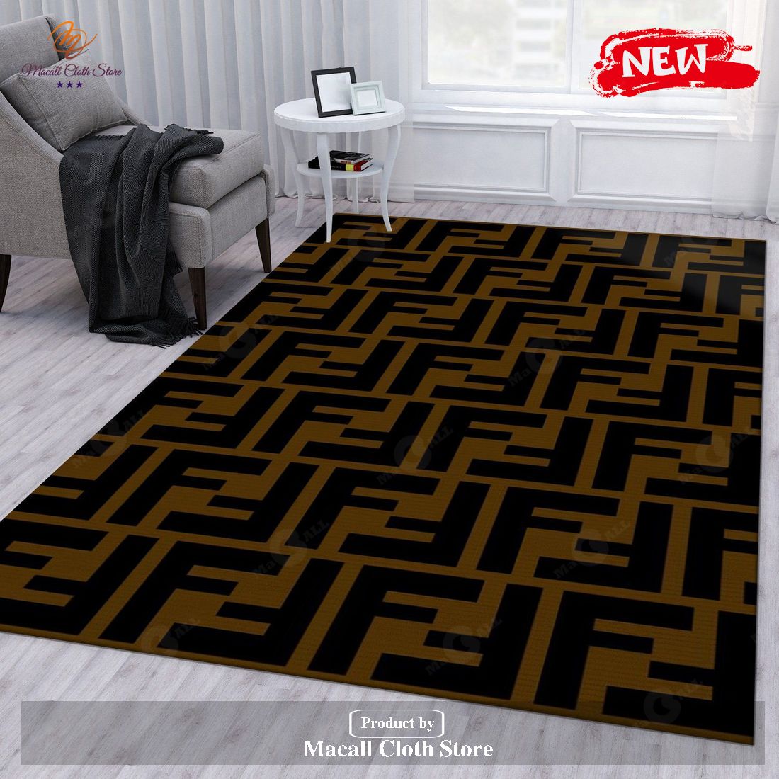 Fendi Area Rug Living Room Rug Family Gift US Decor - Indoor Outdoor Rugs Fendi Area Rug Living Room Rug Family Gift US Decor - Indoor Outdoor Rugs