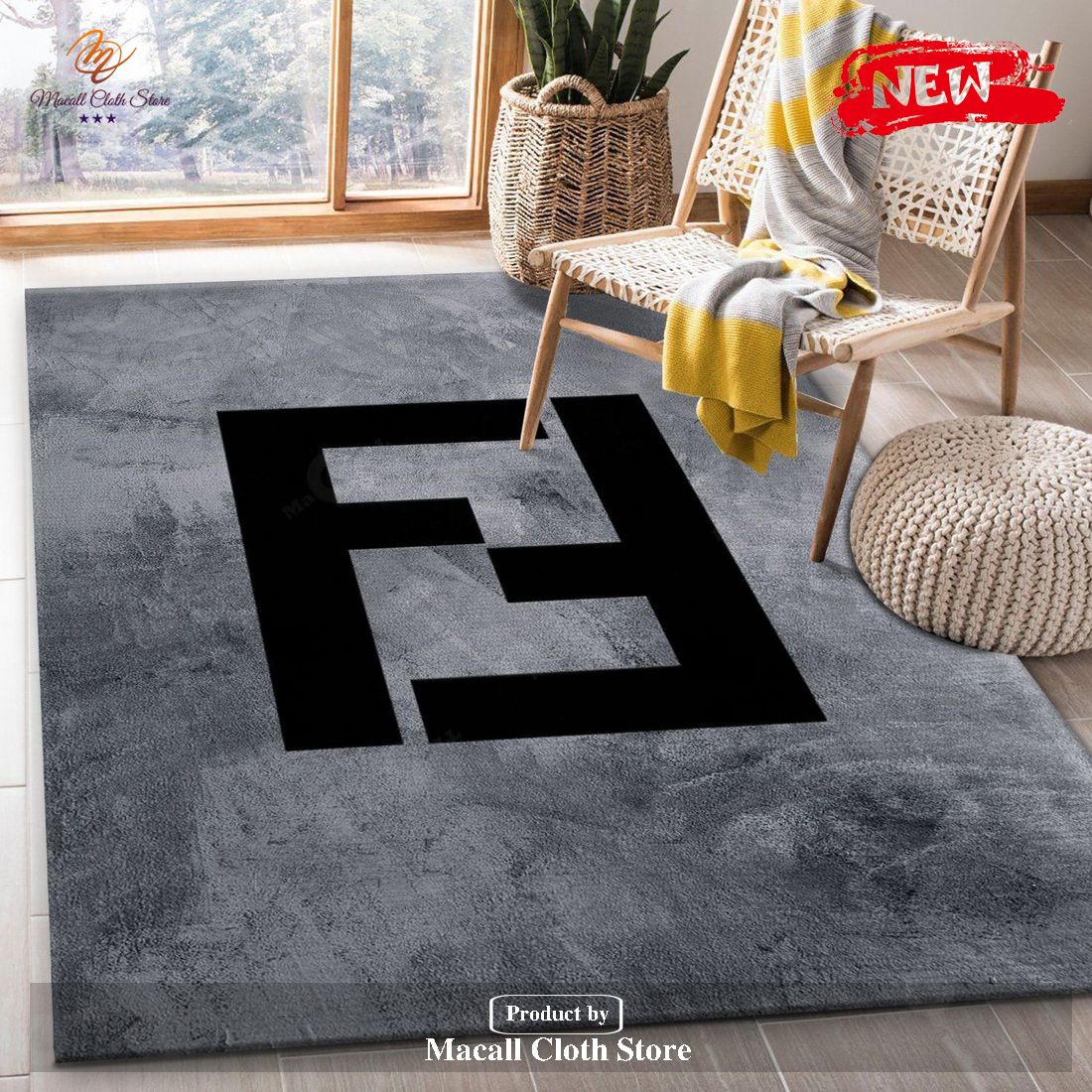 Fendi Rectangle Rug Bedroom Rug Christmas Gift US Decor - Indoor Outdoor Rugs Fendi Rectangle Rug Bedroom Rug Christmas Gift US Decor - Indoor Outdoor Rugs