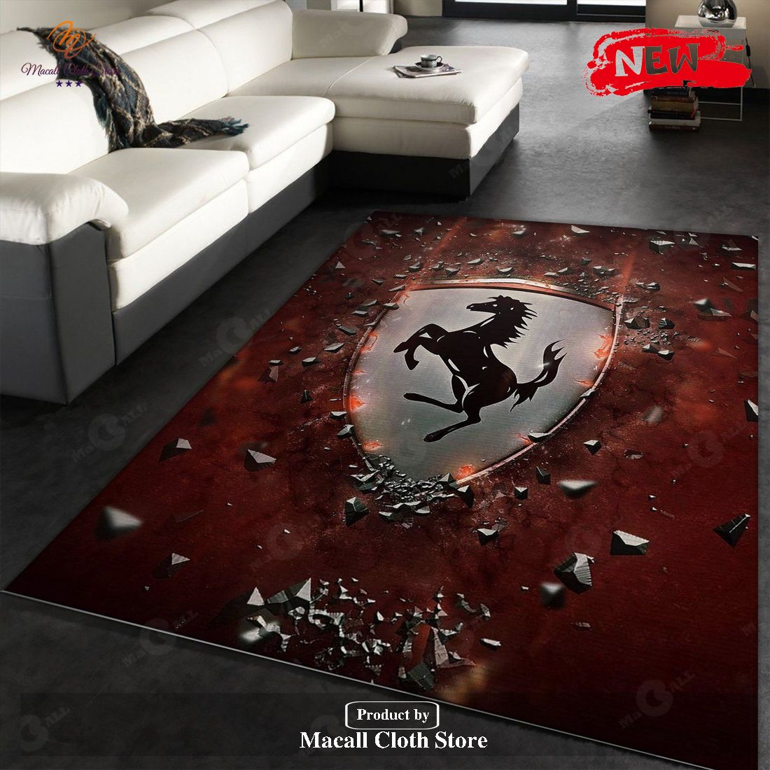 Ferrari Rug Living Room Home Decor Floor Decor - Indoor Outdoor Rugs Ferrari Rug Living Room Home Decor Floor Decor - Indoor Outdoor Rugs