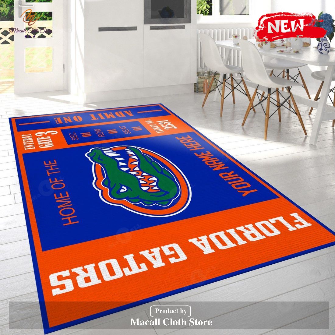 Florida Gators Ncaa Customizable Rug Living Room Rug - Home Decor Floor Decor - Indoor Outdoor Rugs Florida Gators Ncaa Customizable Rug Living Room Rug - Home Decor Floor Decor - Indoor Outdoor Rugs