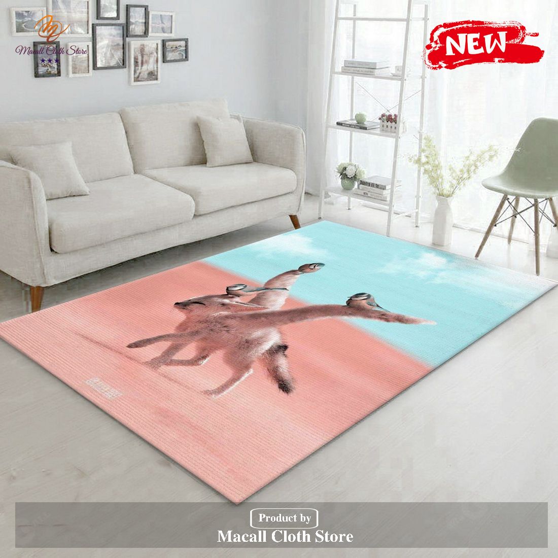 Fox Ver1 Area Rug Living Room Rug- Indoor Outdoor Rugs Fox Ver1 Area Rug Living Room Rug- Indoor Outdoor Rugs