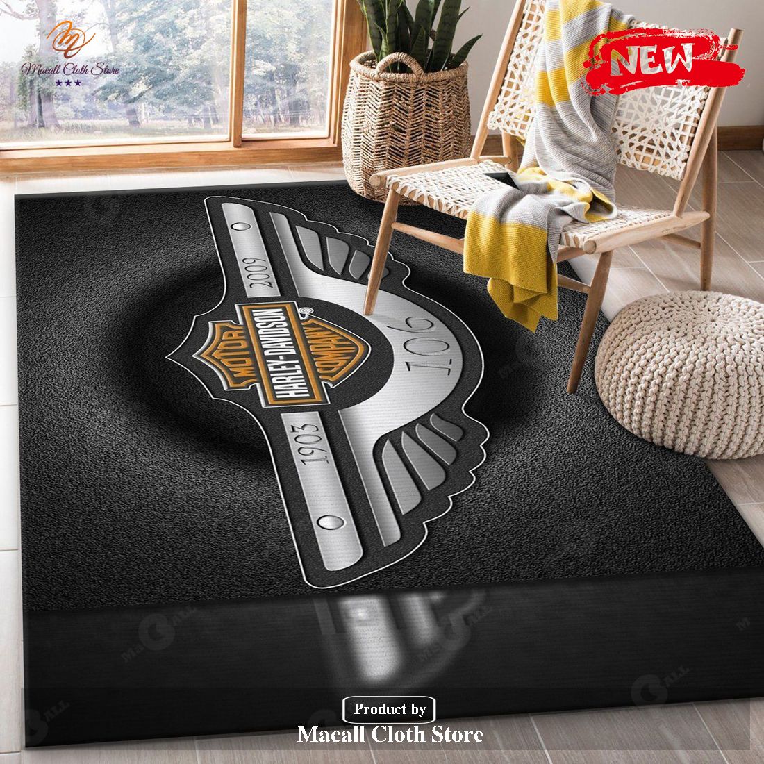 Harley Davidson Ver17 Area Rug Bedroom Rug Christmas Gift US Decor - Indoor Outdoor Rugs Harley Davidson Ver17 Area Rug Bedroom Rug Christmas Gift US Decor - Indoor Outdoor Rugs